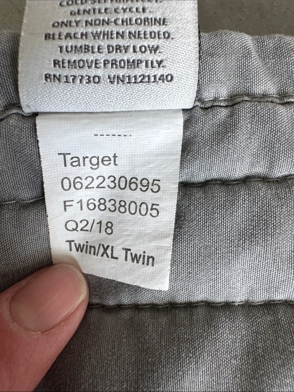 Project 62 Light Gray Twin/Twin XL Quilt